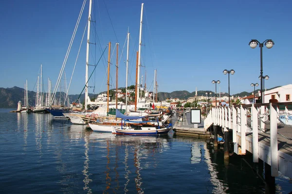 Yachts Dans Port Mer — Photo