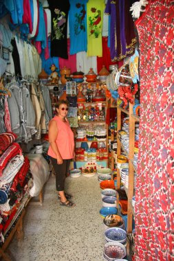 Arap eski kasabasının yerel pazarı