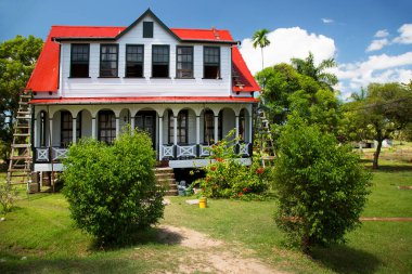 Güzel bir mimari, şehirdeki eski bir kasaba.