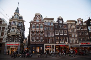 Hollanda 'nın güzel tarihi Amsterdam şehri