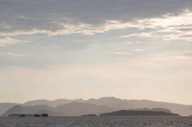 Güzel deniz manzarası ve gökyüzü