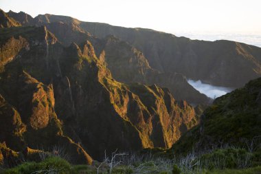 Dağların güzel manzarası