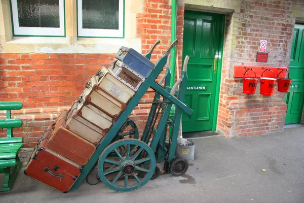 Vintage Train Station Horsted Keynes — Stock Photo, Image