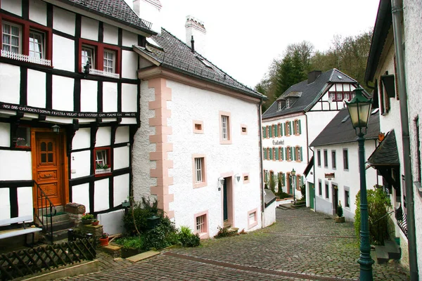 Casas Uma Pequena Aldeia Alemanha — Fotografia de Stock
