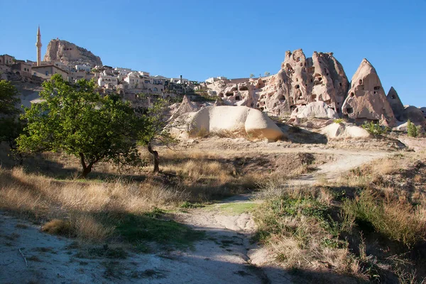 Famous Ancient Rock Dwellings Cappadocia Turkey — Stock Photo, Image