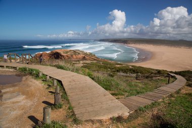 Deniz kıyısının güzel manzarası