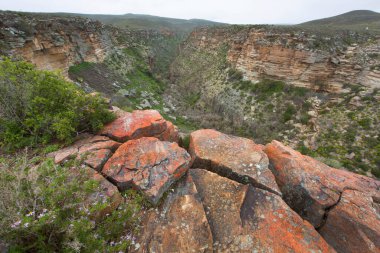Dağlarda güzel bir şelale 