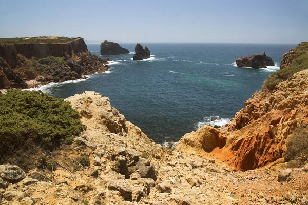 Praia Bordeira Una Spiaggia Sulla Costa Occidentale Dell Algarve Situata — Foto Stock