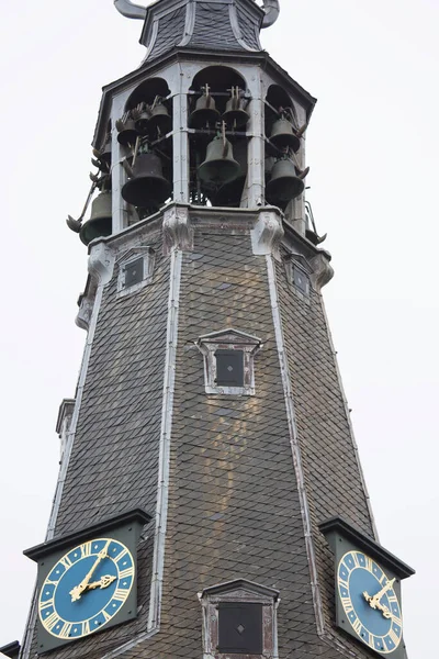 Вид Стару Будівлю Годинникової Вежі — стокове фото