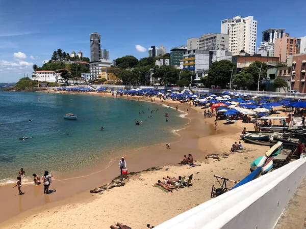 Halkın plaj sahnesinde insanlar gün ışığında