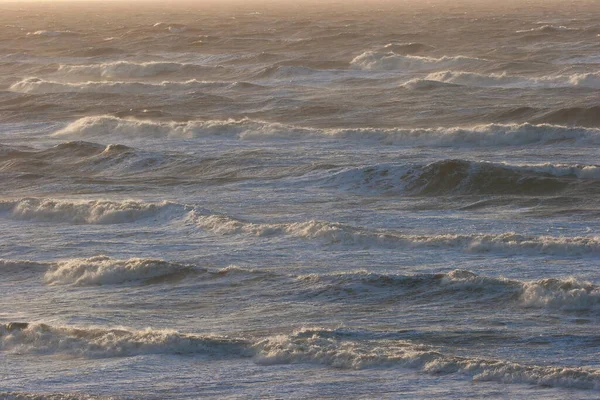 Waves Breaking Sea Beach — Stock Photo, Image