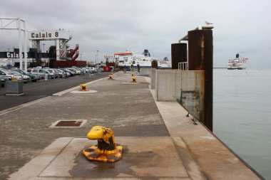 Güzel şehir limanının manzarası 