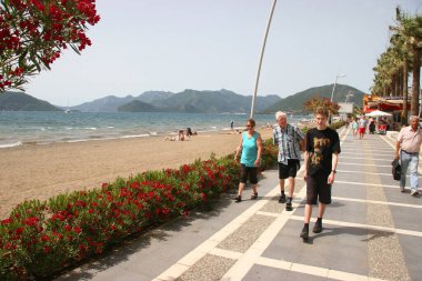 Türkiye 'de zaman geçiren turistler