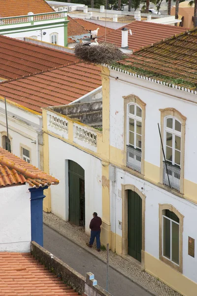 Vista Aérea Topo Edifício Cidade Portugal — Fotografia de Stock