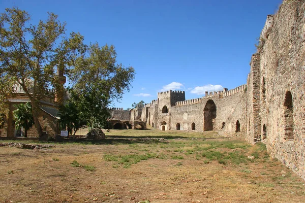 Cruzados Medievais Castelo Ruínas Construídas Sobre Fundamentos Romanos Sobre Rochas — Fotografia de Stock