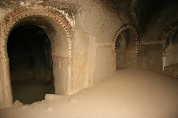 Petra Daki Ünlü Harabelerin Manzarası Hindi — Stok fotoğraf