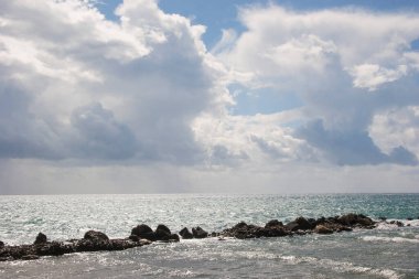 Güzel deniz manzarası. doğa arkaplanı