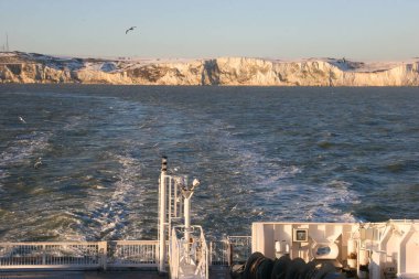 Feribottan kayalık kayalıkların güzel manzarası