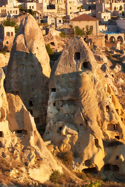 Célèbres Anciennes Habitations Rocheuses Cappadoce Turquie — Photo