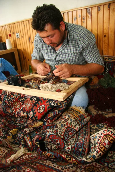 Turkish Carpet Manufacturers Traditional Museum Aksaray — Foto Stock