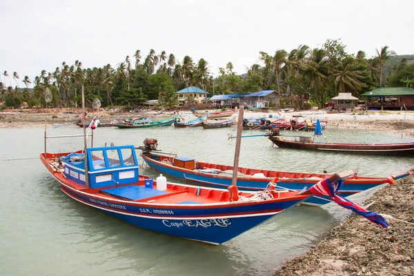 Łodzie Rybackie Plaży Tajlandia — Zdjęcie stockowe