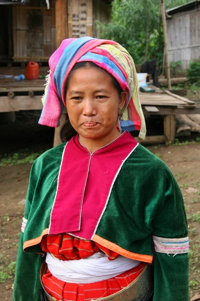 Traditionelle Thailändische Frau Einem Kleid — Stockfoto