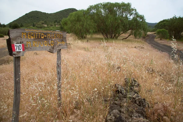 Dağlarda yol tabelası