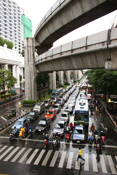 Bangkok 'ta trafik sıkışıklığı