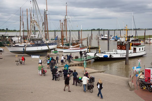 Vista Delle Barche Vela Nel Porto Della Città Paesi Bassi — Foto Stock