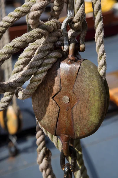 Nahaufnahme Eines Seils Strand — Stockfoto