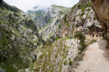 Dağlarda yürüyüş.