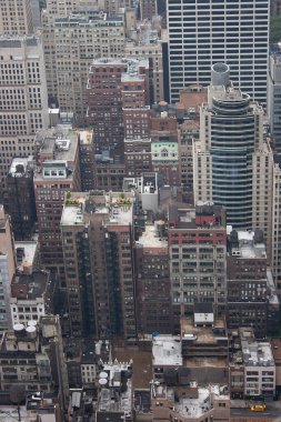 New York şehir merkezinin hava manzarası