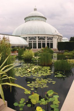 Parktaki güzel Botanische Tuin manzarası, NY