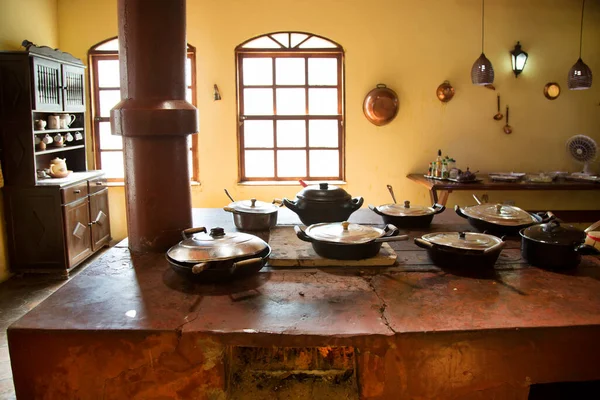 Interior Una Cocina Antigua —  Fotos de Stock