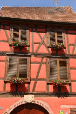 Almanya 'da küçük bir köyün evleri.