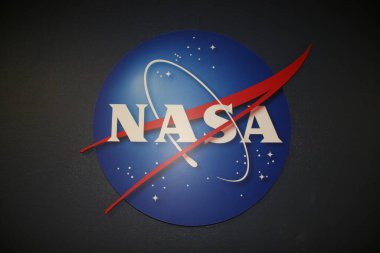 NASA bayrağına yakın çekim