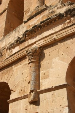 Turist manzarası, kasabanın eski kalıntıları.