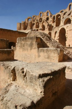 Turist manzarası, kasabanın eski kalıntıları.