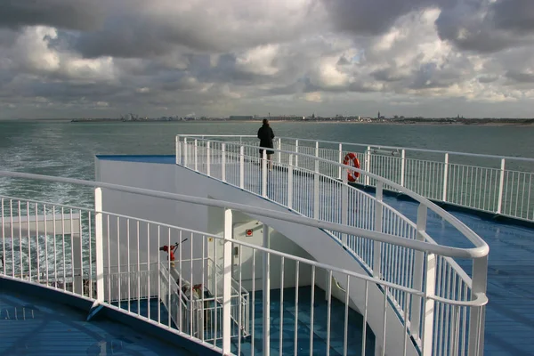 Θέα Από Pride Canterbury Ferry Πλοία Μεταξύ Ντόβερ Και Καλαί — Φωτογραφία Αρχείου