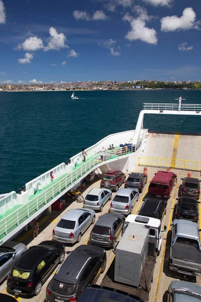 View Ferry Scene Cars Marine View — Stock Photo, Image