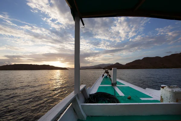 beautiful view of lake with mountains from boat