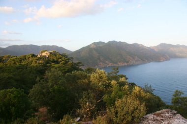 Deniz kıyısının güzel manzarası