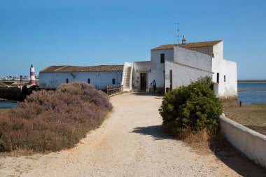 Akdeniz 'deki sahilin manzarası. 