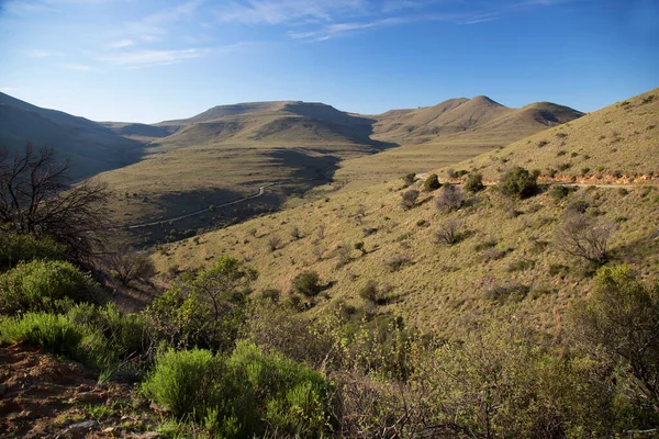 African plains landscape mountain grasslands