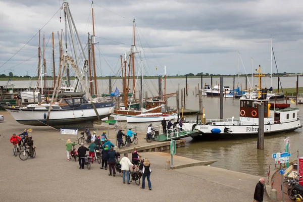 Vista Delle Barche Vela Nel Porto Della Città Paesi Bassi — Foto Stock