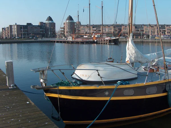 Vue Panoramique Sur Paysage Portuaire — Photo