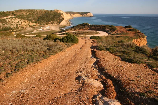 Güzel Bir Deniz Manzarası Kayalık Bir Kıyı — Stok fotoğraf