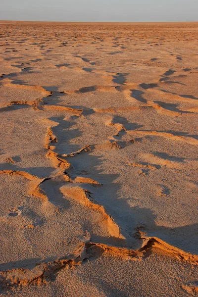 Chott Djerid Ist Ein Großer Salzsee Süden Tunesiens — Stockfoto