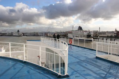 Feribot güvertesi manzarası