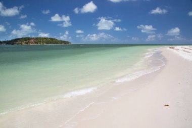 Güzel tropikal plaj manzarası